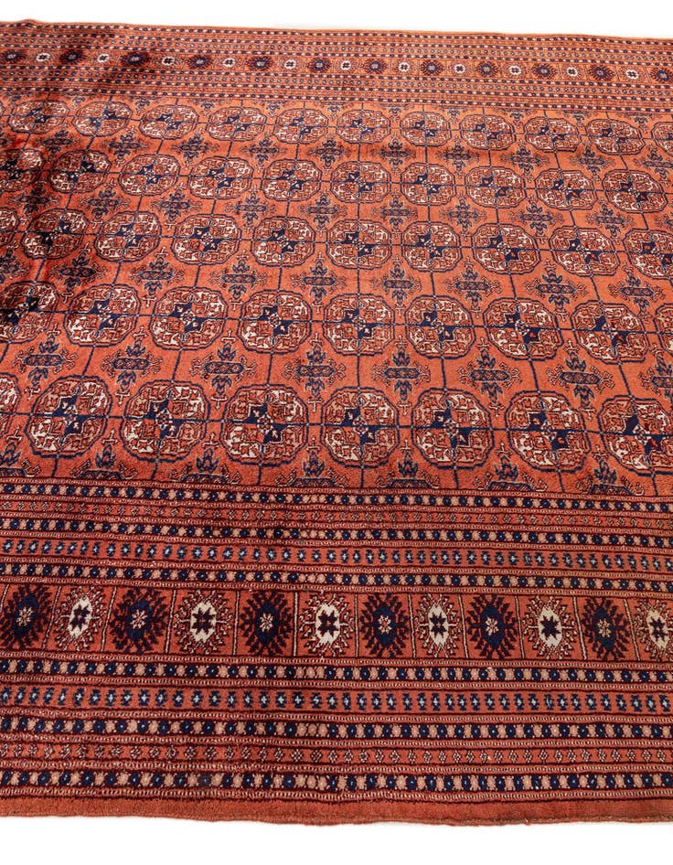 Detail image of  6' 3 x 10' 1  Hand Knotted Bokhara Oriental Wool Rug