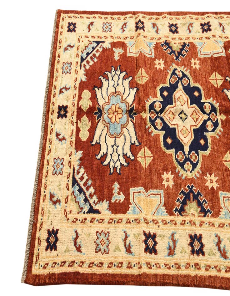 Detail image of  4' 2 x 6'  Hand Knotted Darya Wool Rug