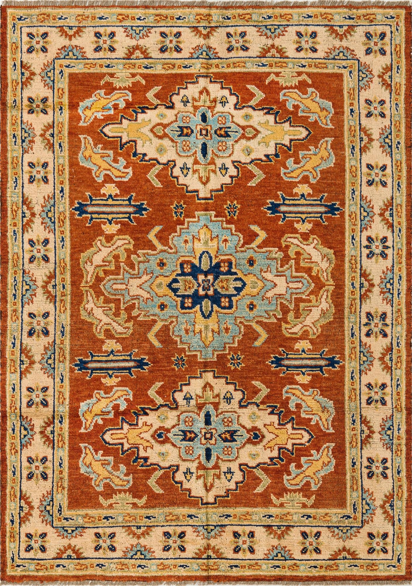  5' 8 x 7' 10  Hand Knotted Darya Wool Rug