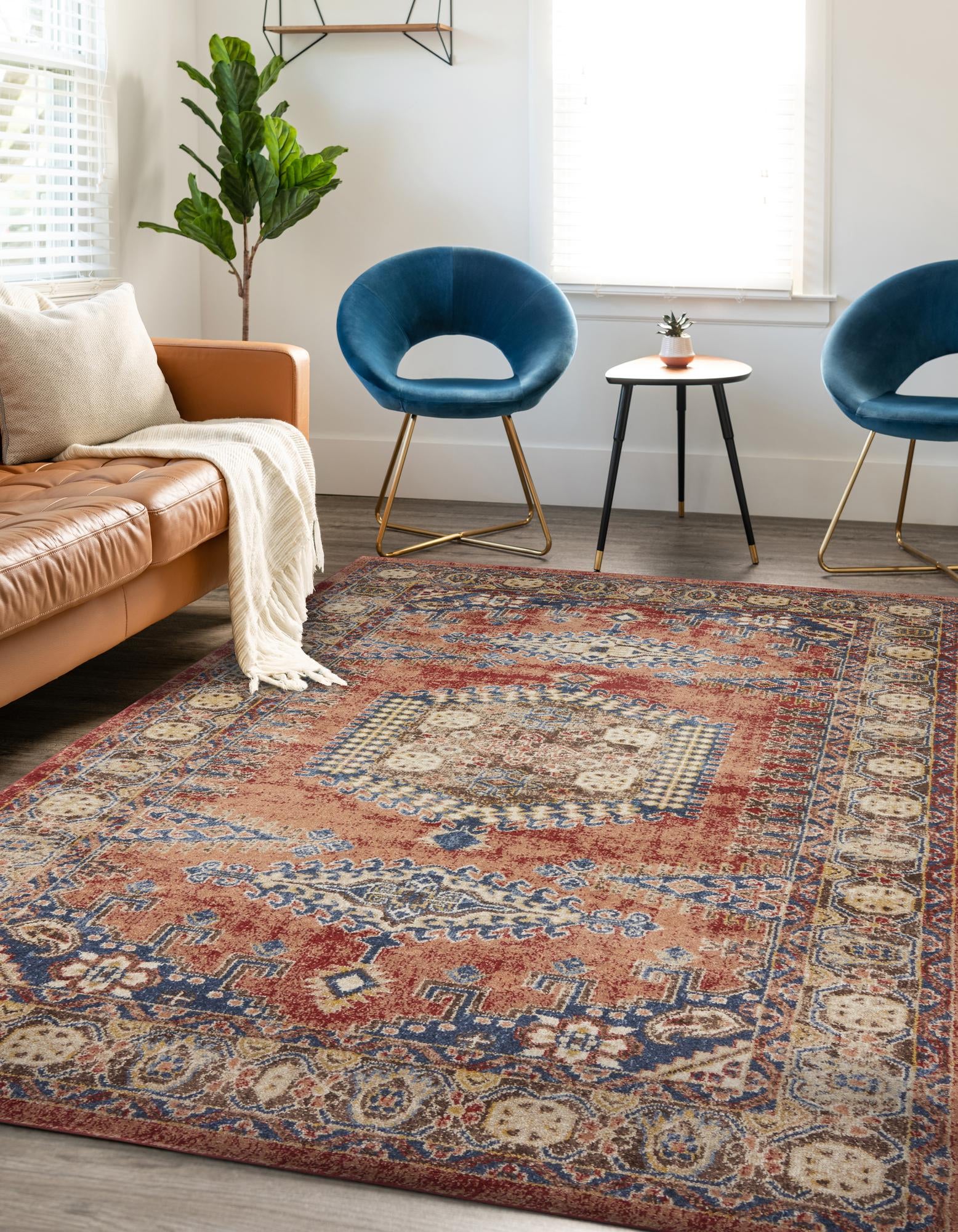 Terracotta 8' x 10' Eden Rug | Rugs.com