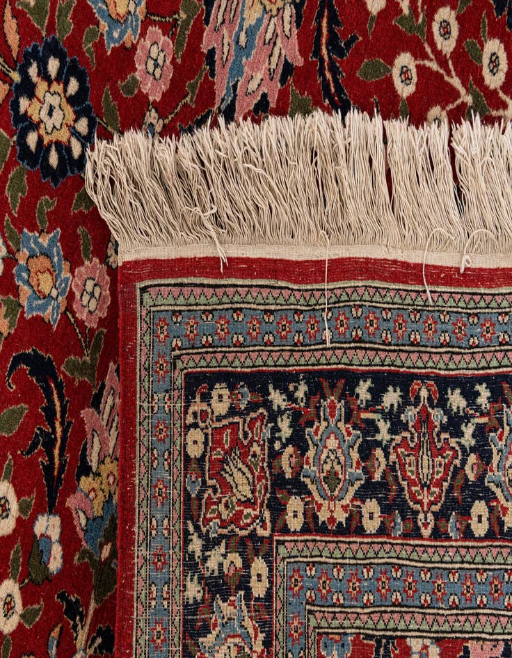 Detail image of  6' 2 x 9' 1  Hand Knotted Farahan Oriental Wool Rug