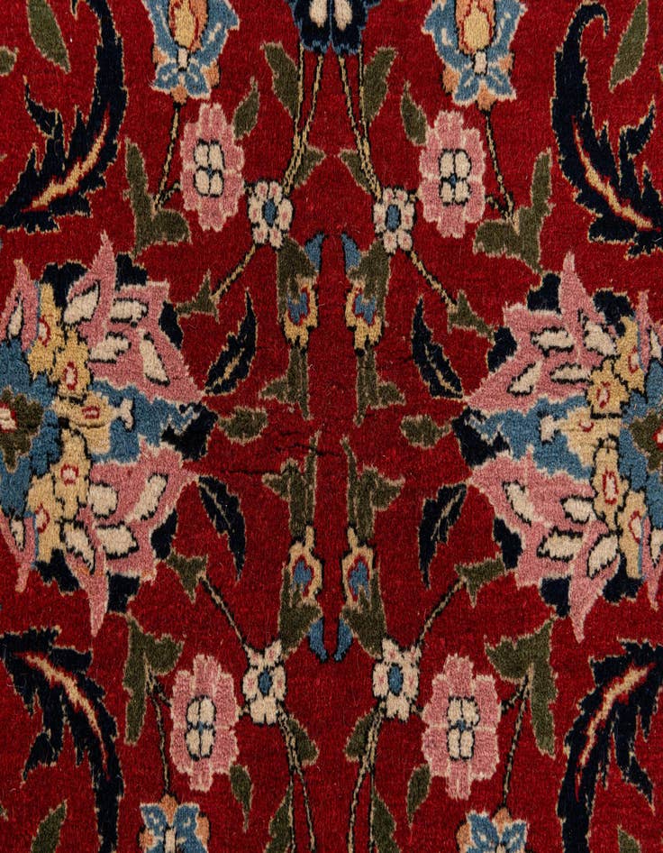 Detail image of  6' 2 x 9' 1  Hand Knotted Farahan Oriental Wool Rug