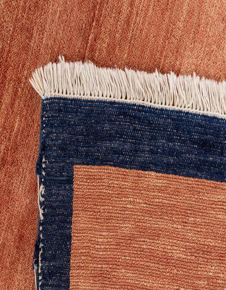 Detail image of  4' 3 x 6'  Hand Knotted Gabbeh Wool Rug