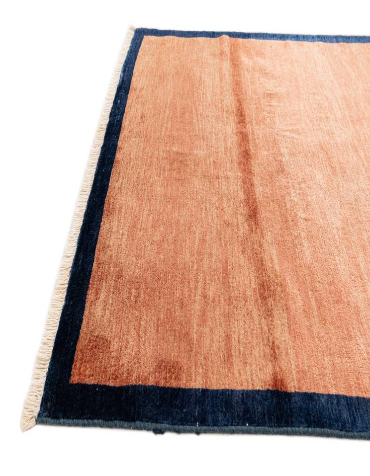 Detail image of  4' 3 x 6'  Hand Knotted Gabbeh Wool Rug