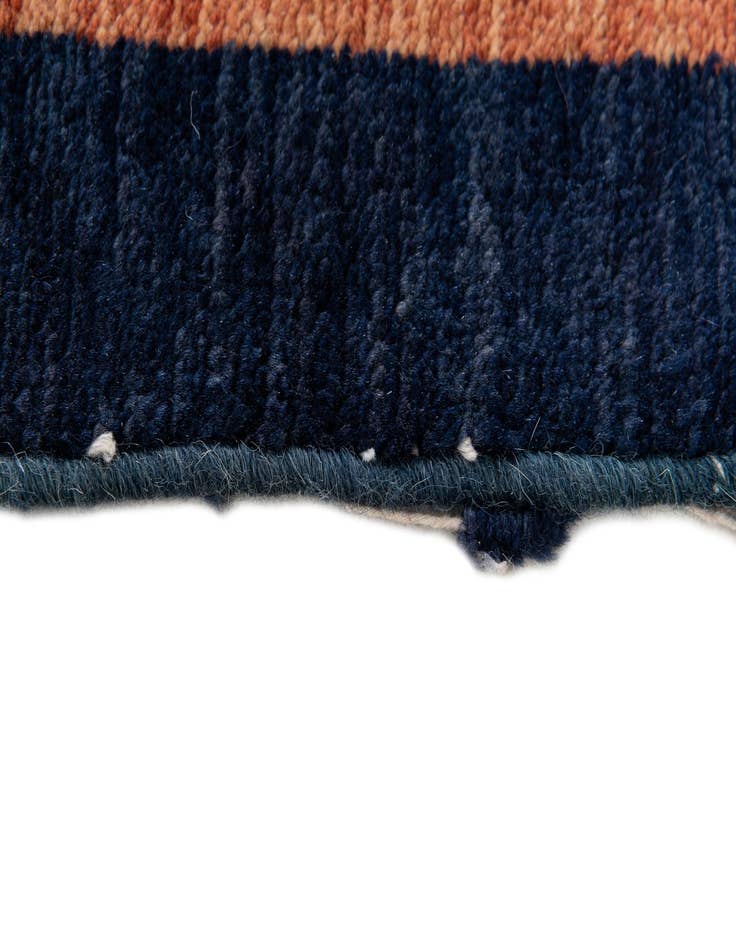 Detail image of  4' 3 x 6'  Hand Knotted Gabbeh Wool Rug