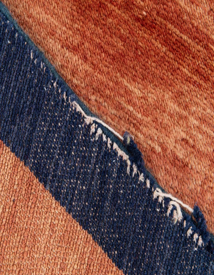Detail image of  4' 3 x 6'  Hand Knotted Gabbeh Wool Rug