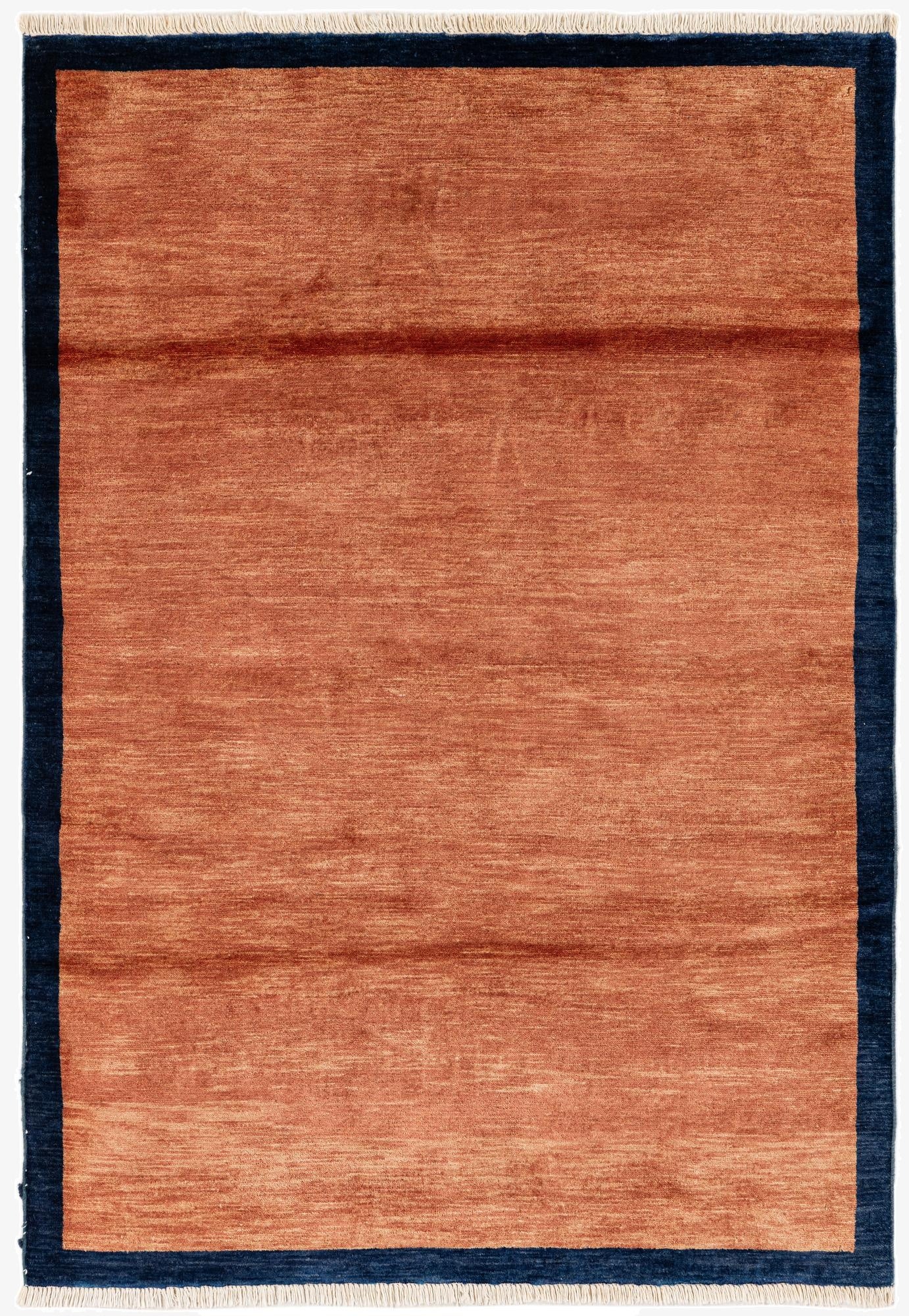  4' 3 x 6'  Hand Knotted Gabbeh Wool Rug