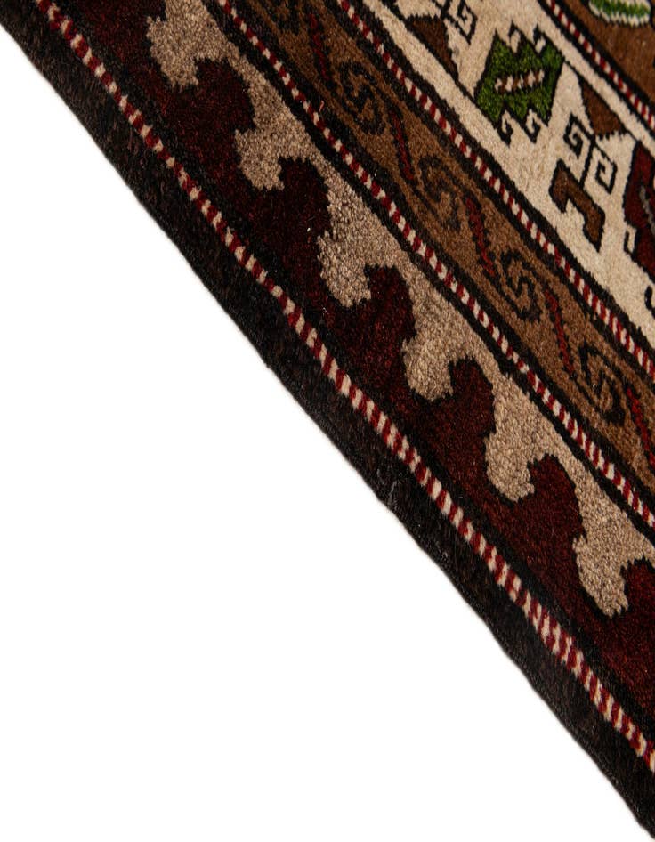 Detail image of  6' 9 x 9' 7  Hand Knotted Heriz Wool Rug