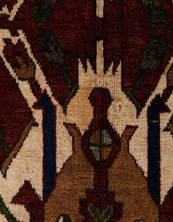 Detail image of  6' 9 x 9' 7  Hand Knotted Heriz Wool Rug