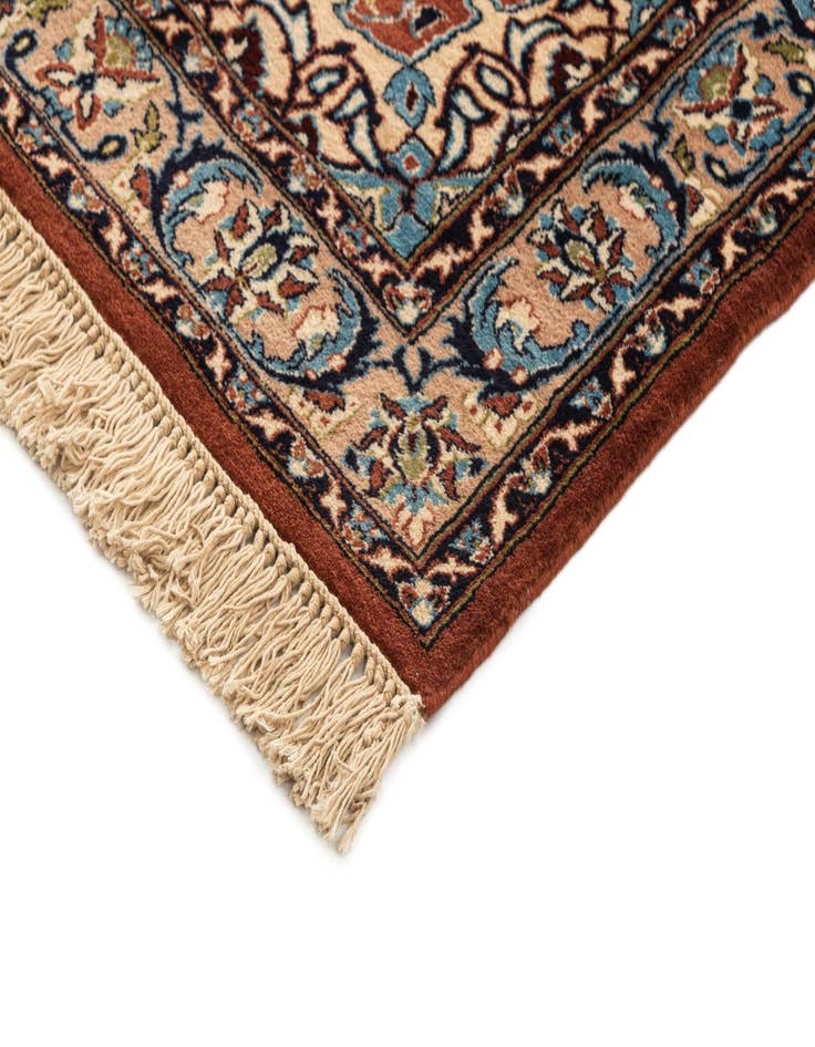 Detail image of  4' x 6' 1  Hand Knotted Isfahan Oriental Wool Rug