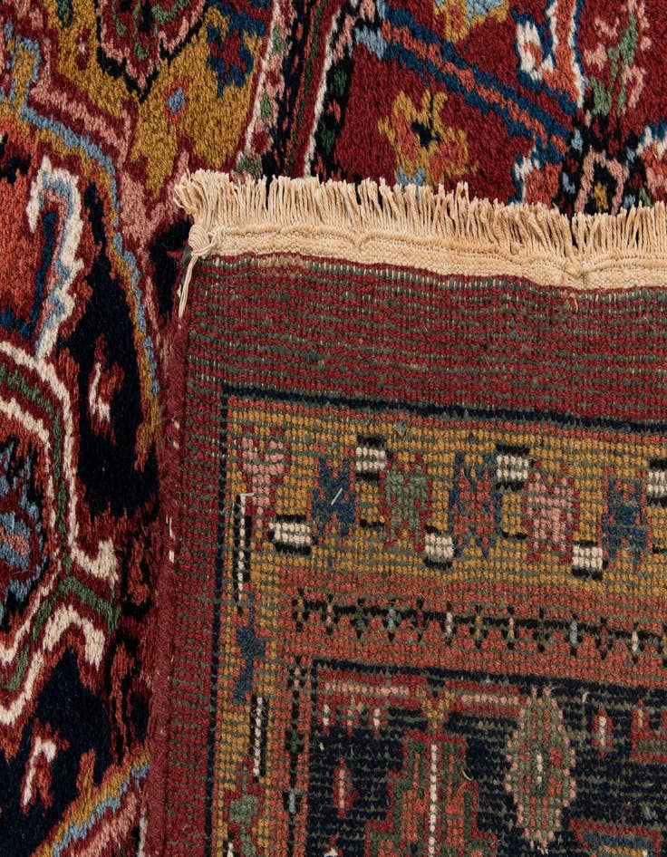 Detail image of  6' 4 x 10' 7  Hand Knotted Jaipur Agra Wool Rug