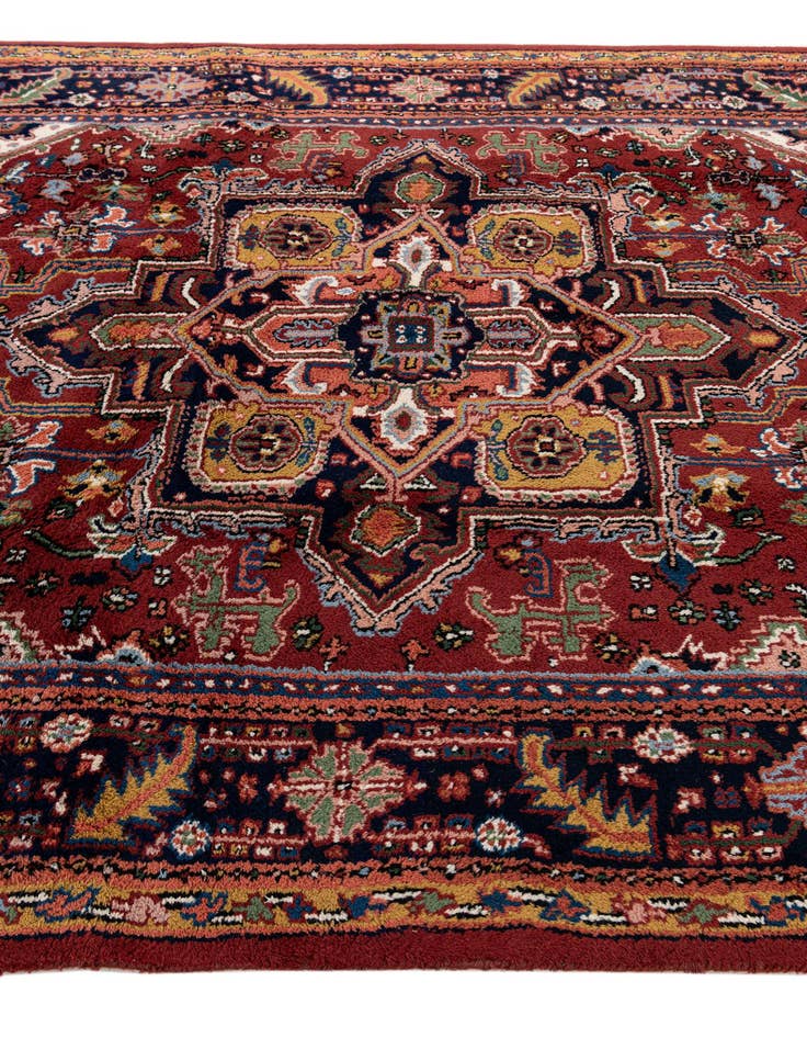 Detail image of  6' 4 x 10' 7  Hand Knotted Jaipur Agra Wool Rug
