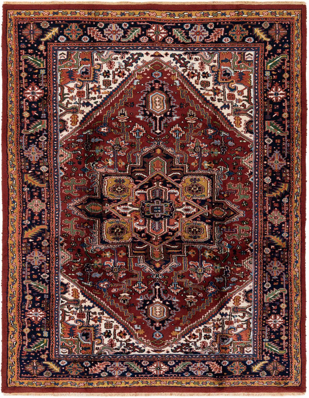 Primary image  6' 4 x 10' 7  Hand Knotted Jaipur Agra Wool Rug