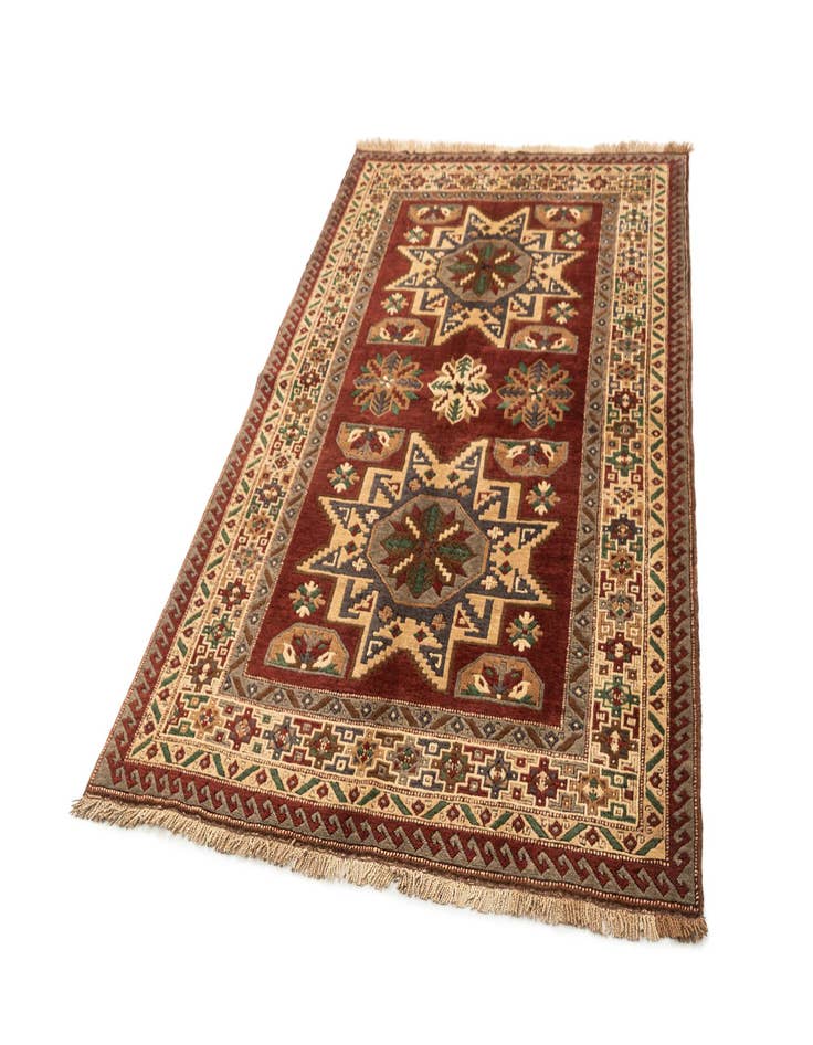 Detail image of  5' 4 x 8' 2  Hand Knotted Kars Wool Rug