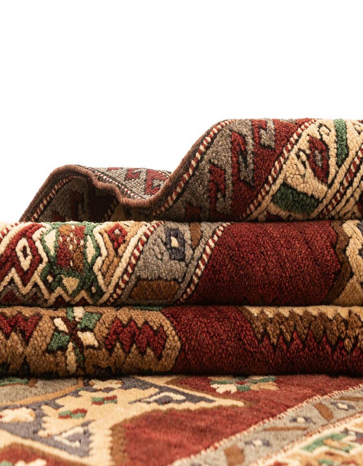 Detail image of  5' 4 x 8' 2  Hand Knotted Kars Wool Rug