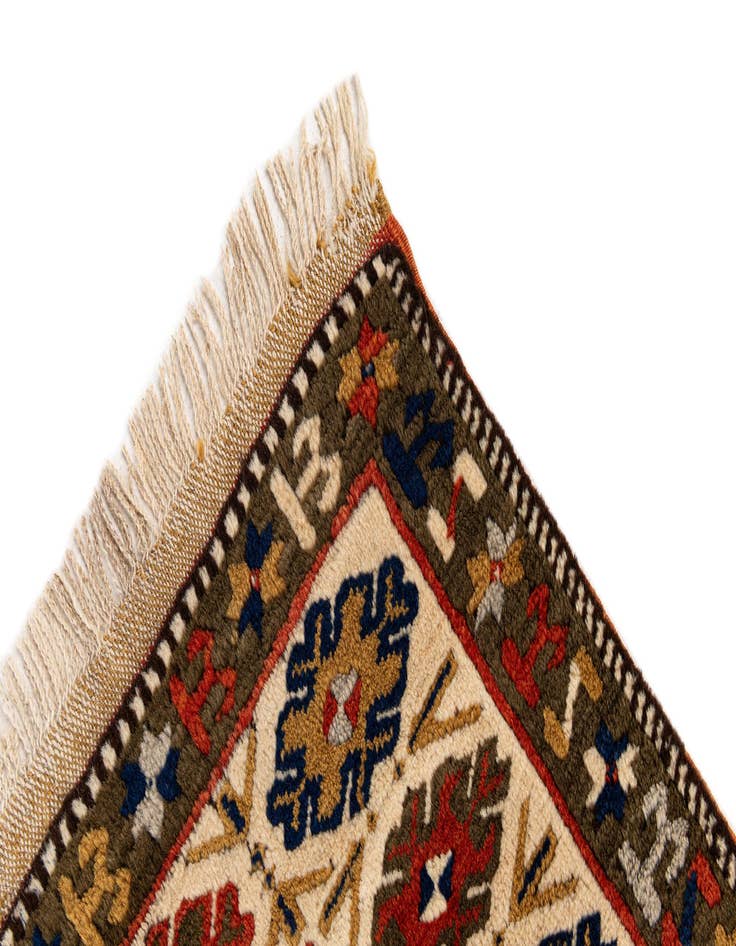 Detail image of  3' 6 x 5' 2  Hand Knotted Kars Wool Rug