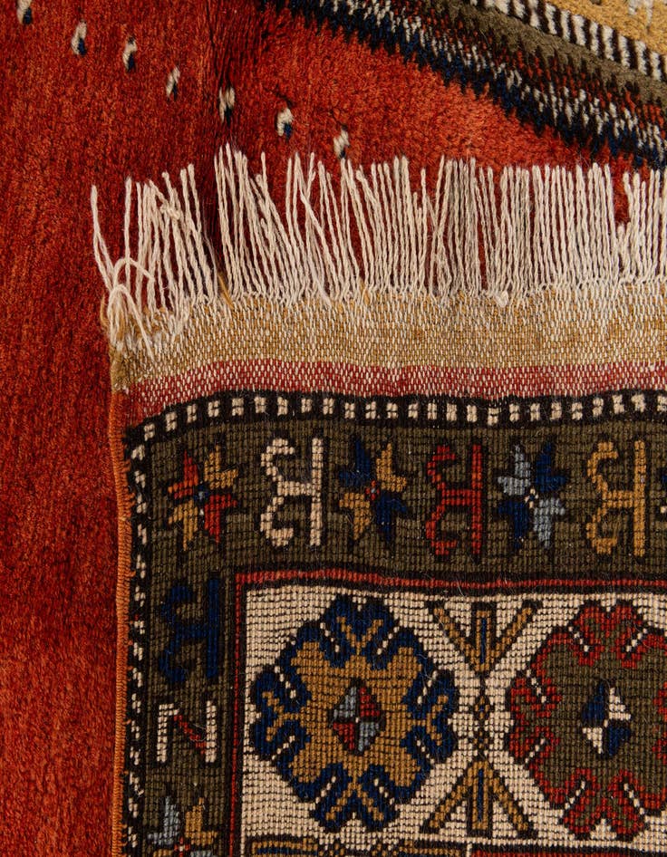 Detail image of  3' 6 x 5' 2  Hand Knotted Kars Wool Rug