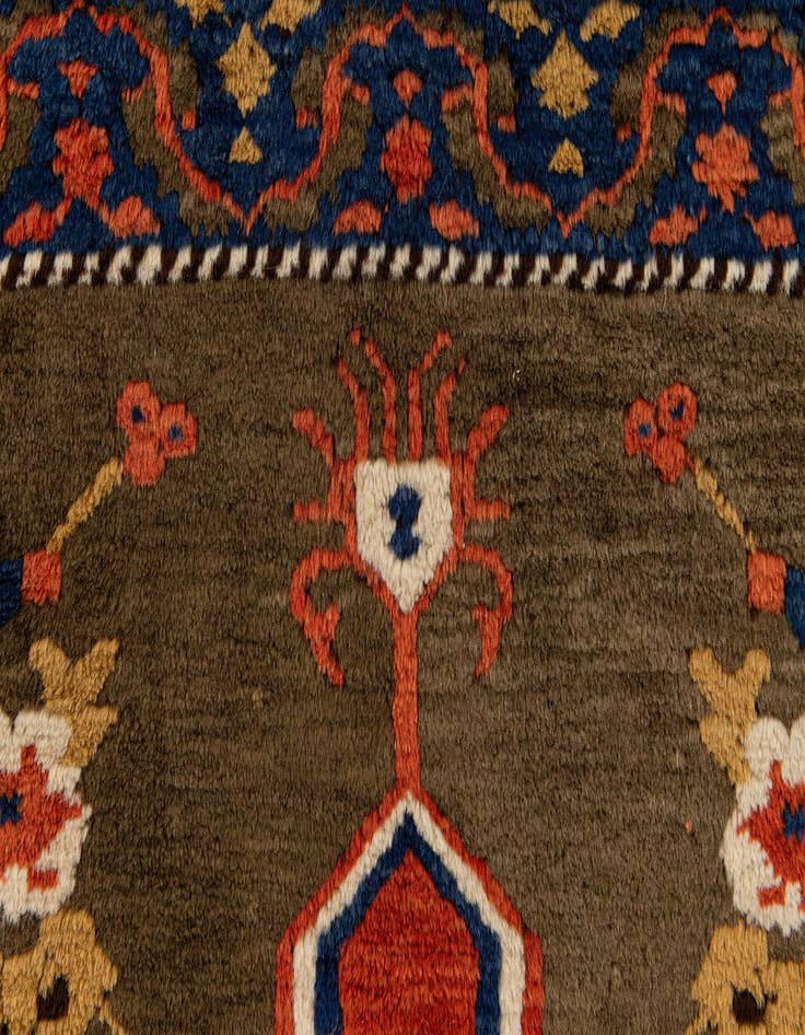 Detail image of  3' 6 x 5' 2  Hand Knotted Kars Wool Rug