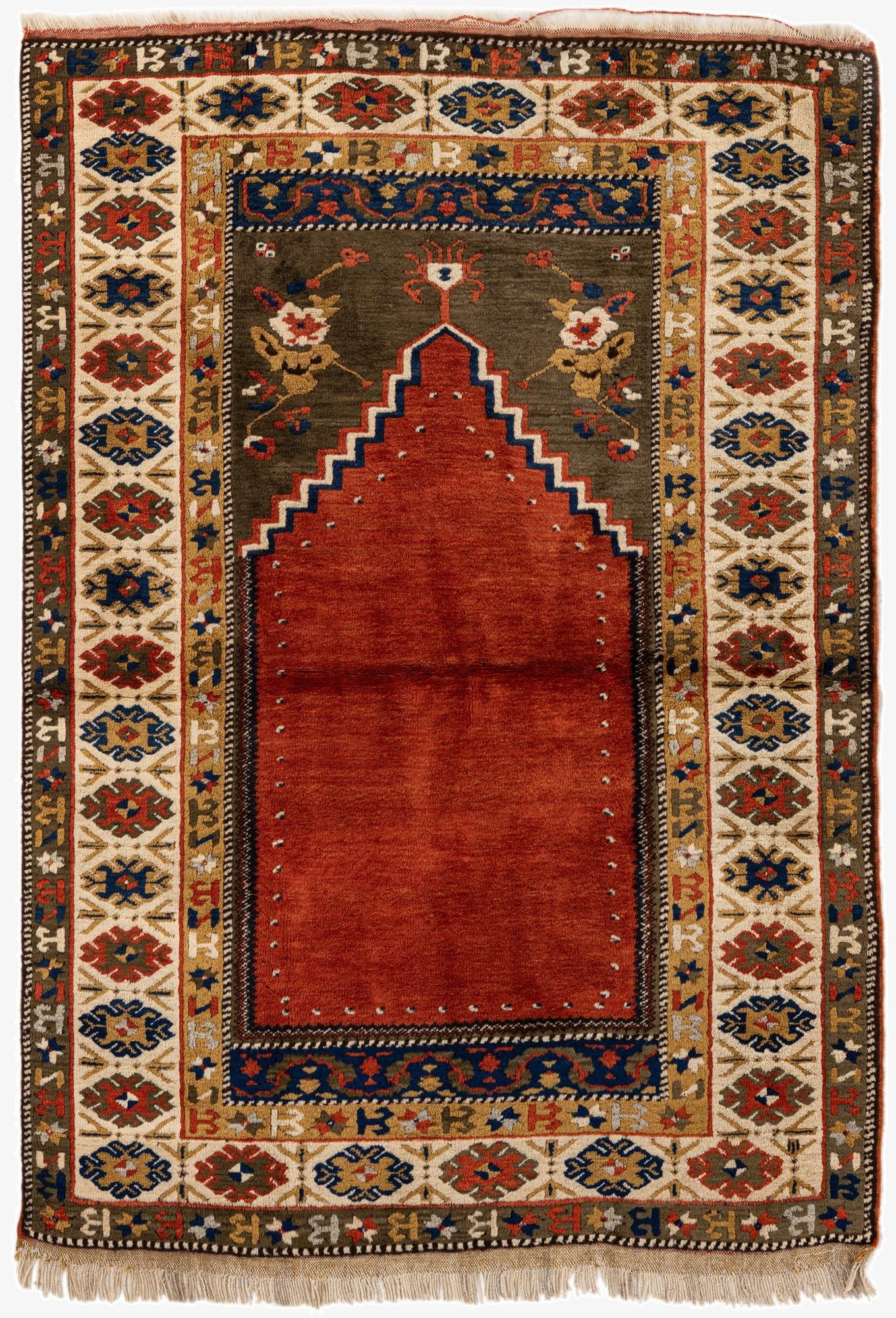  3' 6 x 5' 2  Hand Knotted Kars Wool Rug