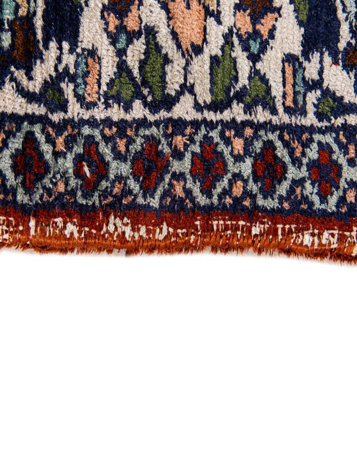 Detail image of 2' 1 x 3' Hand Knotted Kashmir Oriental Wool Rug
