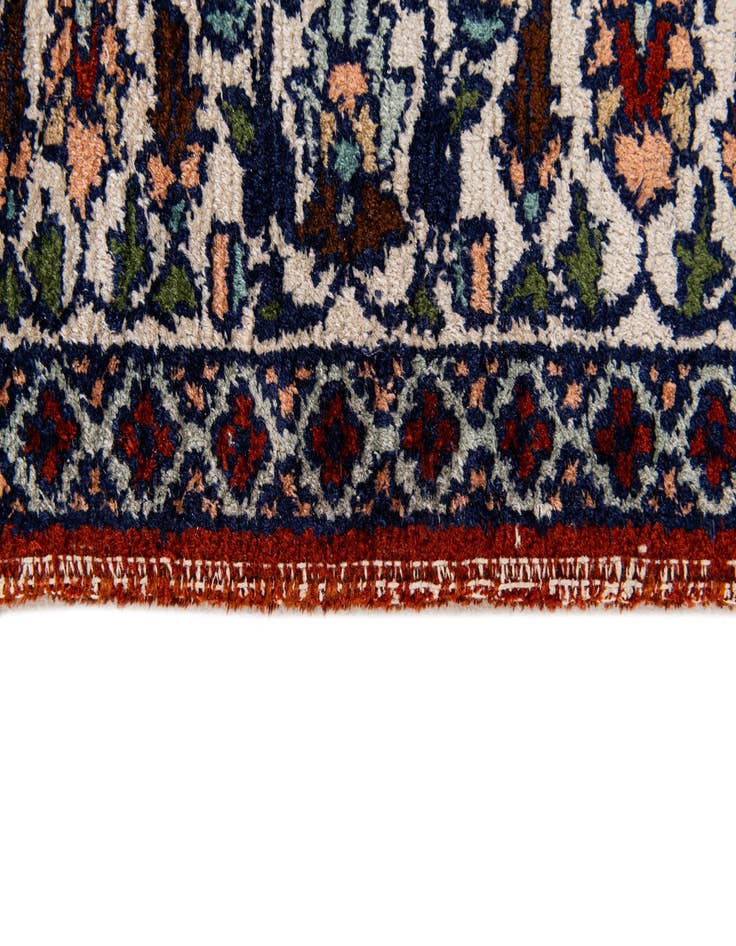 Detail image of 2' 1 x 3' Hand Knotted Kashmir Oriental Wool Rug