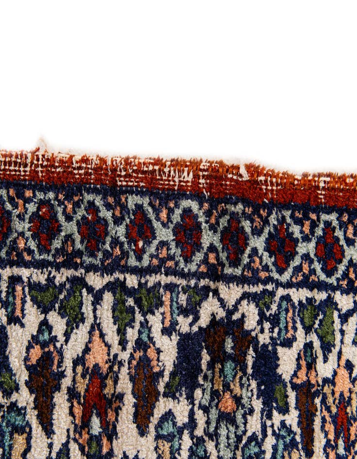 Detail image of 2' 1 x 3' Hand Knotted Kashmir Oriental Wool Rug