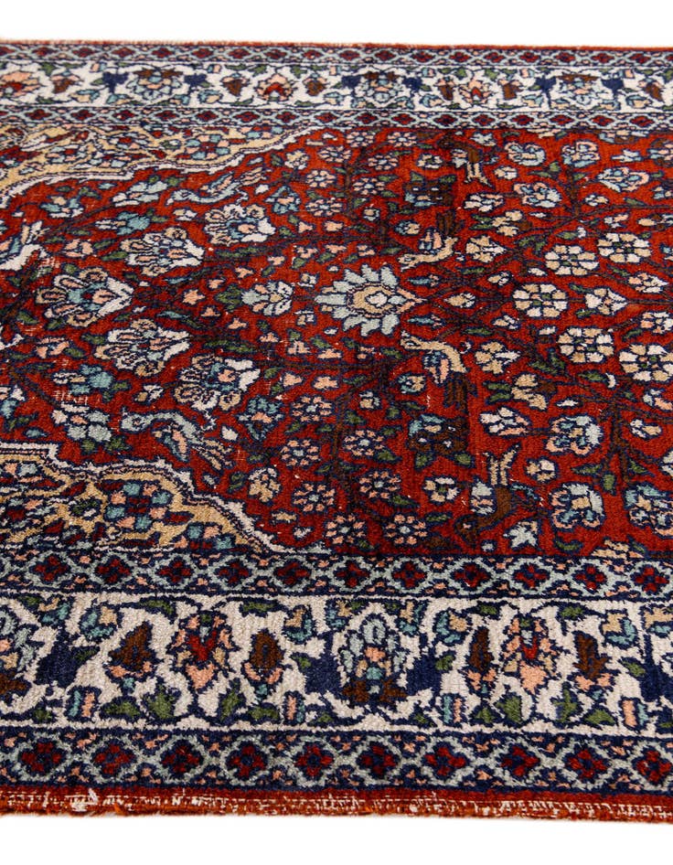 Detail image of 2' 1 x 3' Hand Knotted Kashmir Oriental Wool Rug