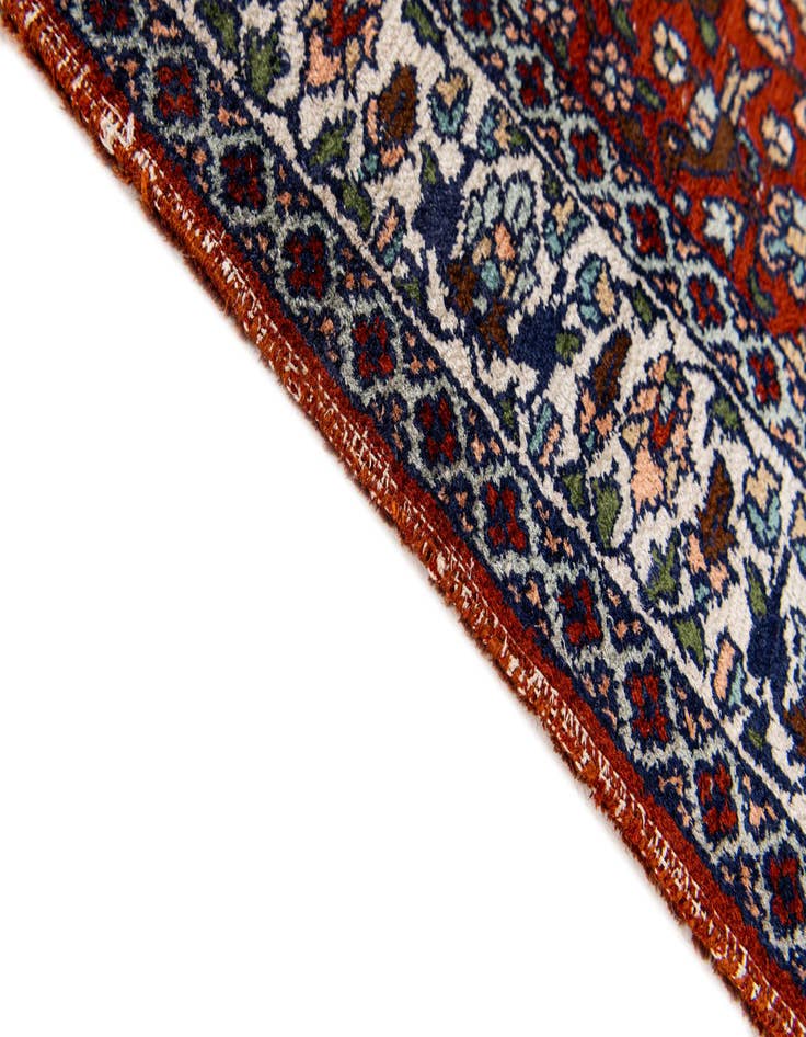 Detail image of 2' 1 x 3' Hand Knotted Kashmir Oriental Wool Rug