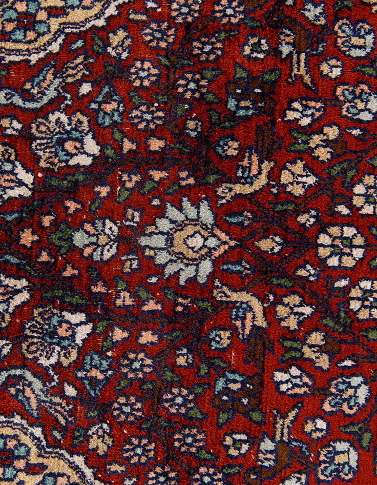 Detail image of 2' 1 x 3' Hand Knotted Kashmir Oriental Wool Rug