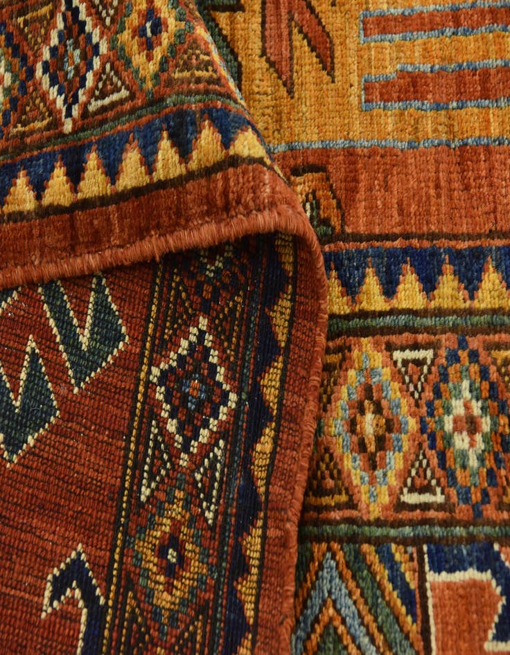 Detail image of  13' 7 x 16' 4  Hand Knotted Kazak Oriental Rug