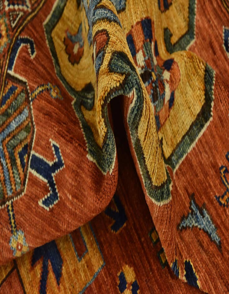 Detail image of  13' 7 x 16' 4  Hand Knotted Kazak Oriental Rug