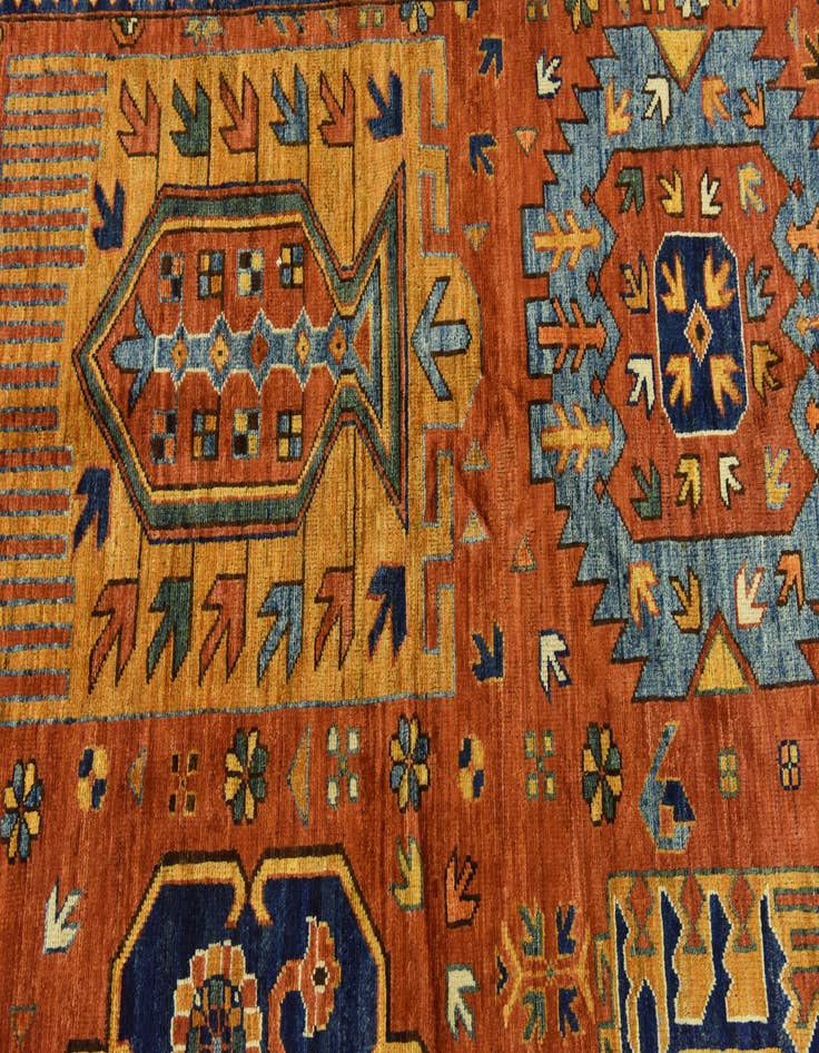 Detail image of  13' 7 x 16' 4  Hand Knotted Kazak Oriental Rug