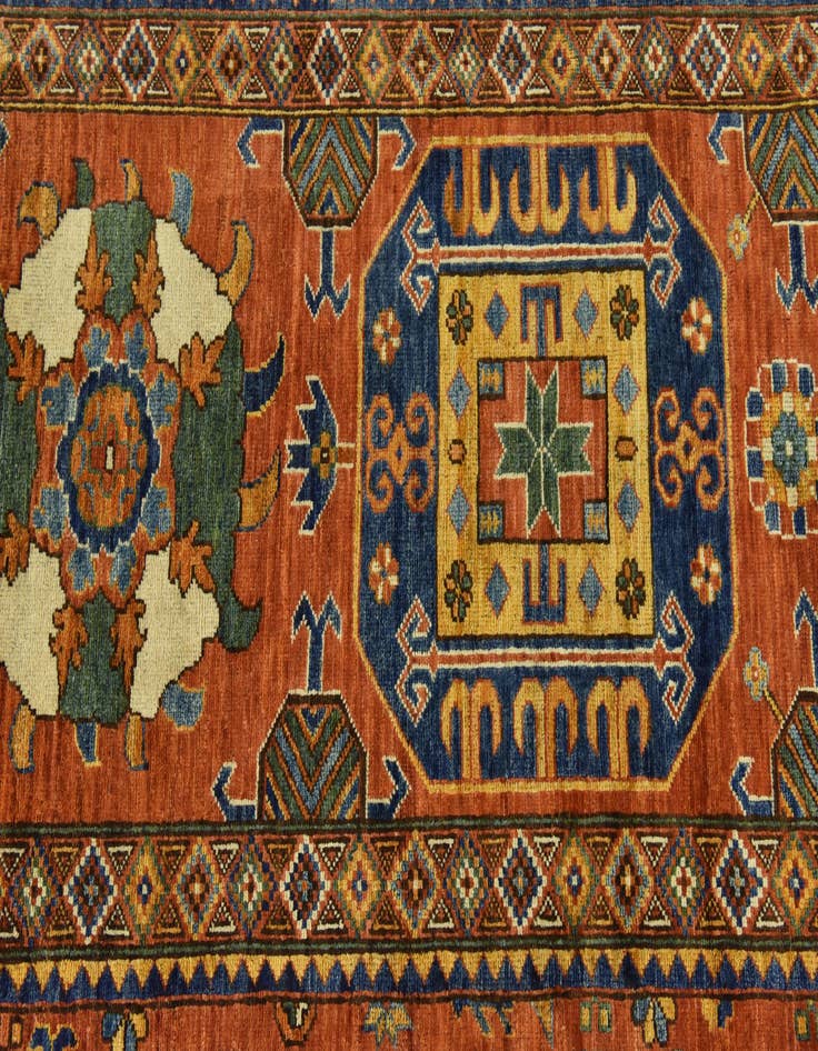 Detail image of  13' 7 x 16' 4  Hand Knotted Kazak Oriental Rug
