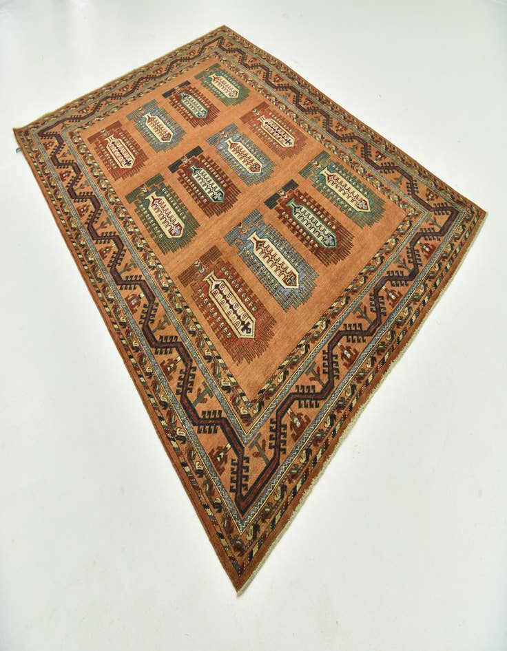 Detail image of  7' 2 x 9' 5  Hand Knotted Kazak Rug