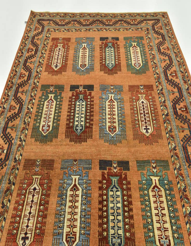 Detail image of  7' 2 x 9' 5  Hand Knotted Kazak Rug