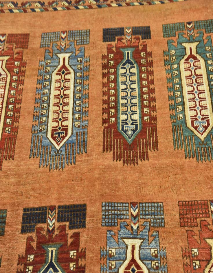 Detail image of  7' 2 x 9' 5  Hand Knotted Kazak Rug