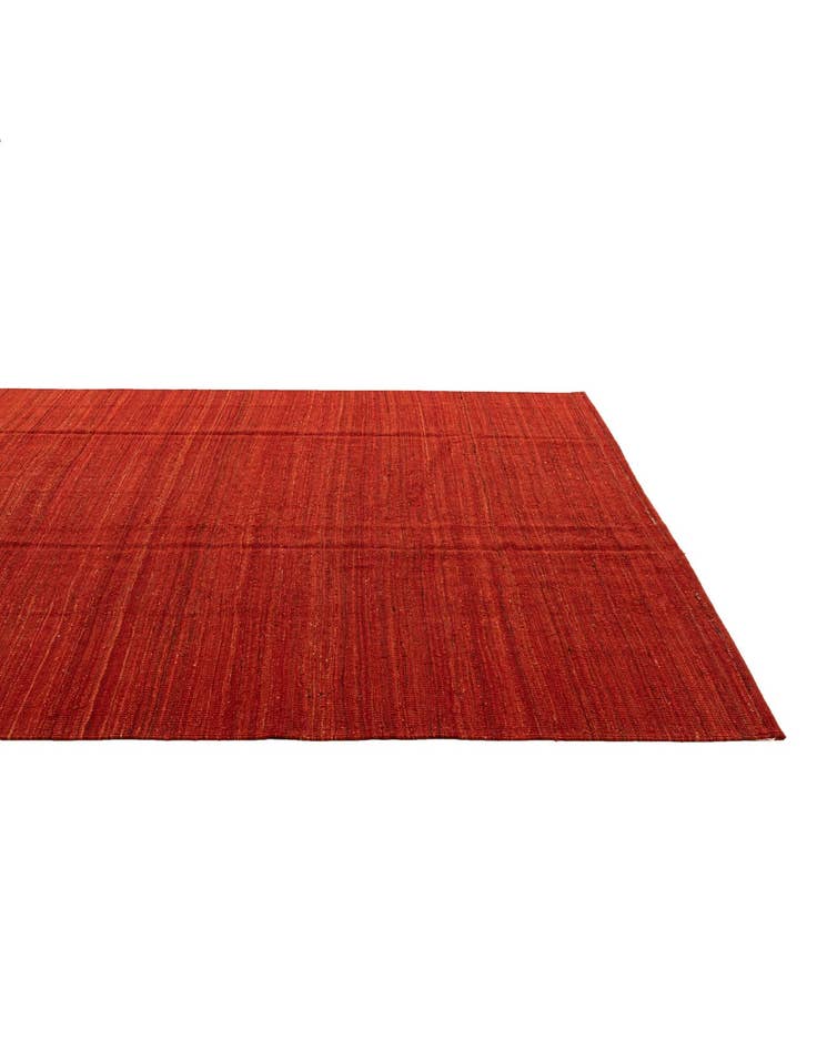 Detail image of  6' 8 x 9' 6  Hand Woven Kilim Modern Wool Rug