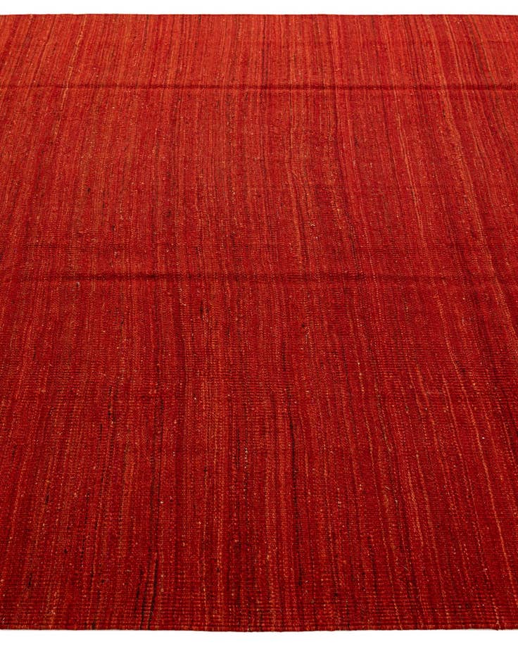 Detail image of  6' 8 x 9' 6  Hand Woven Kilim Modern Wool Rug