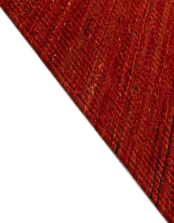 Detail image of  6' 8 x 9' 6  Hand Woven Kilim Modern Wool Rug