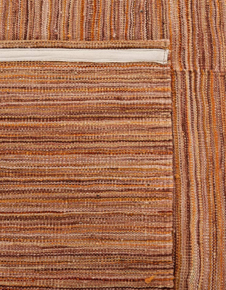 Detail image of  6' 8 x 9' 9  Hand Woven Kilim Modern Wool Rug