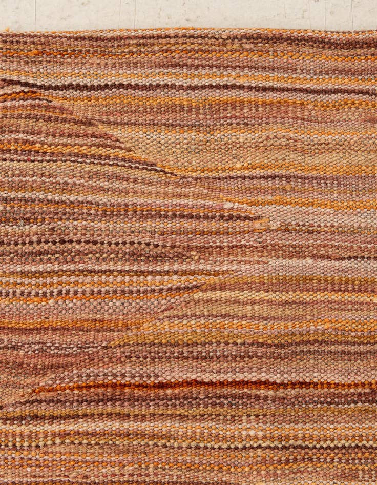Detail image of  6' 8 x 9' 9  Hand Woven Kilim Modern Wool Rug