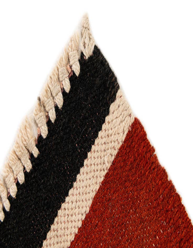 Detail image of  1' 10 x 3' 4  Hand Woven Kilim Wool Rug