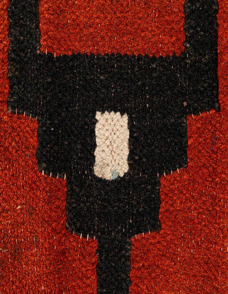 Detail image of  1' 10 x 3' 4  Hand Woven Kilim Wool Rug