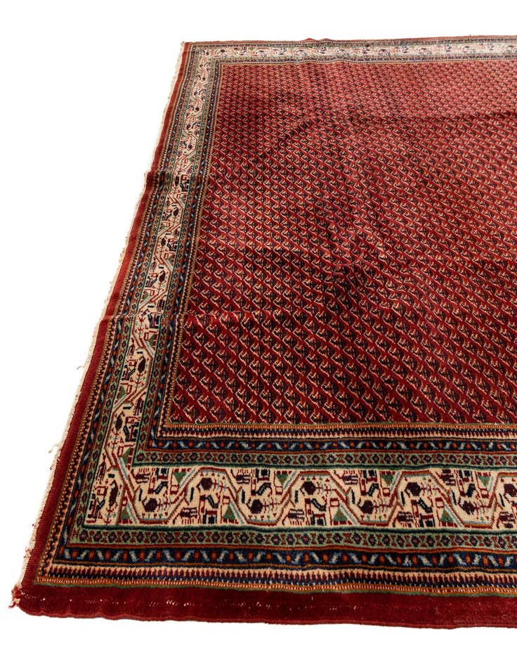 Detail image of  7' 11 x 10' 8  Hand Knotted Mir Wool Rug