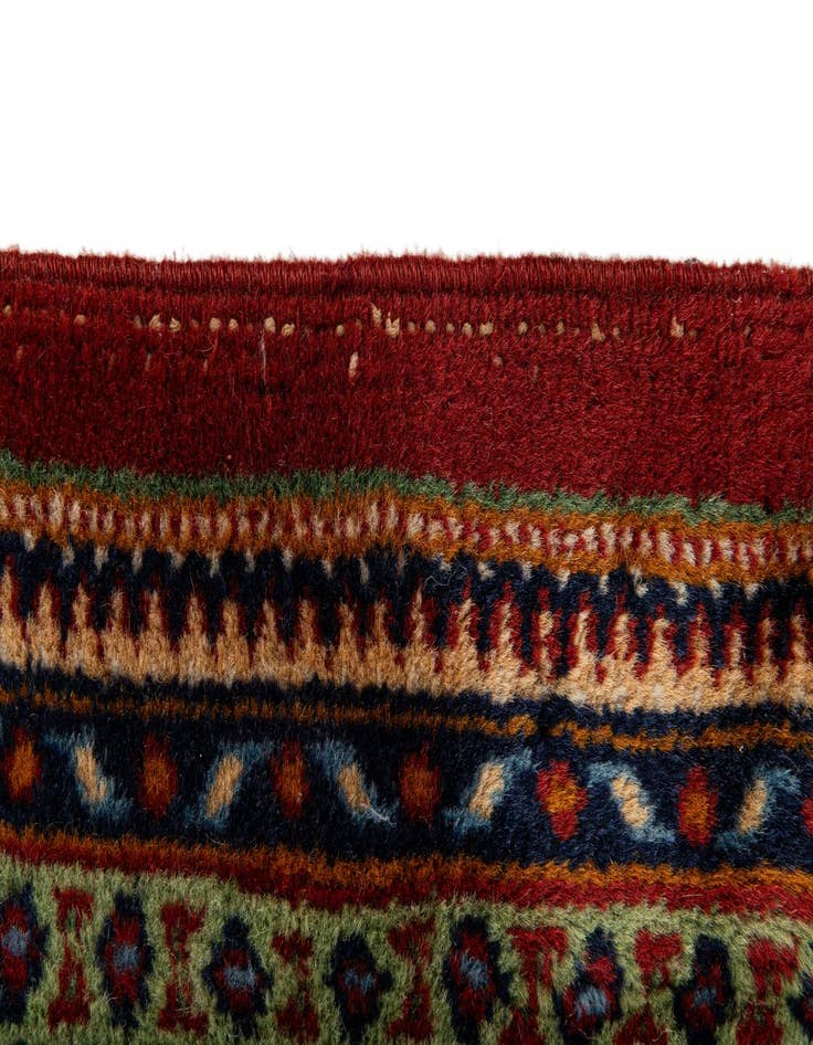 Detail image of  7' 11 x 10' 8  Hand Knotted Mir Wool Rug