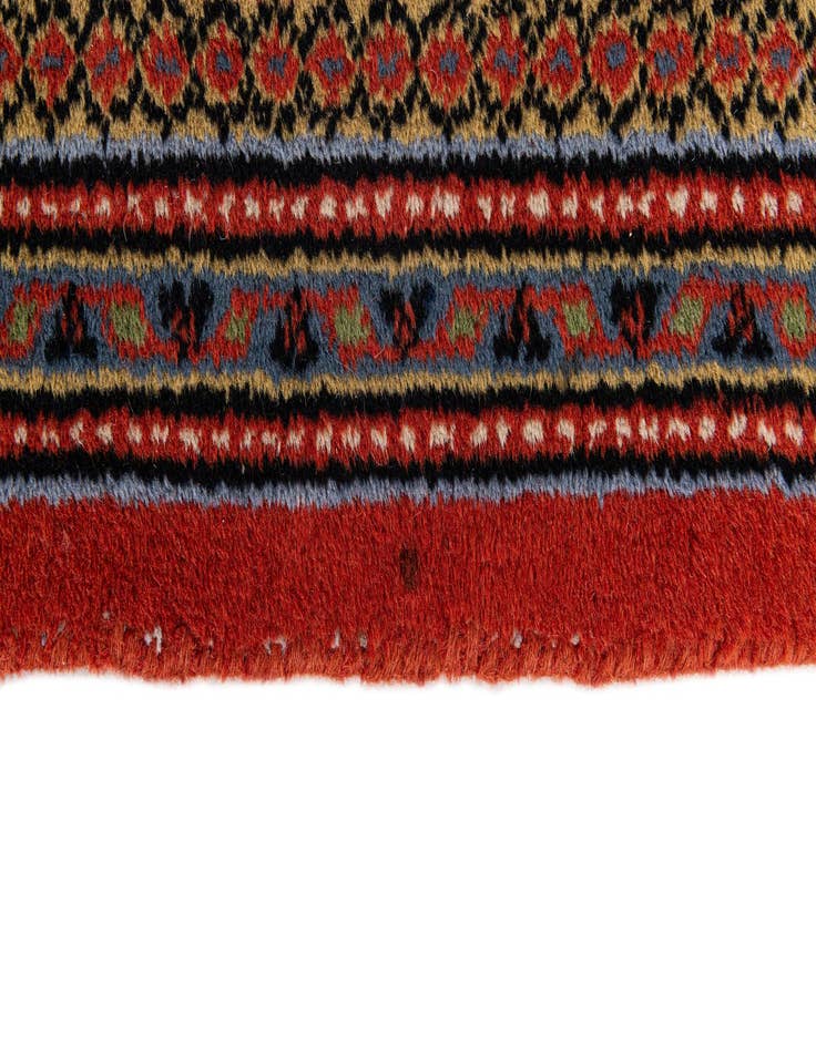 Detail image of  6' 6 x 10'  Hand Knotted Mir Wool Rug