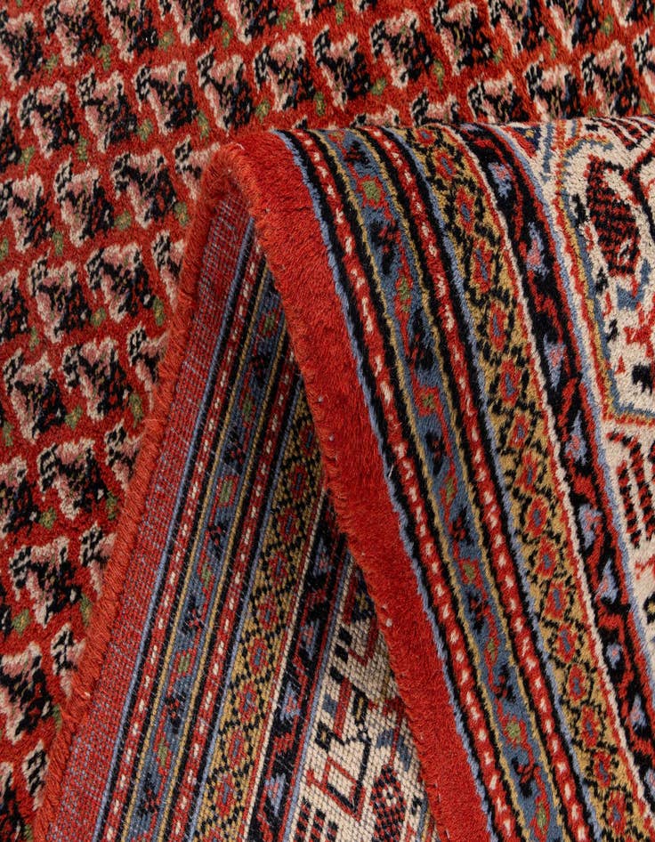 Detail image of  6' 6 x 10'  Hand Knotted Mir Wool Rug