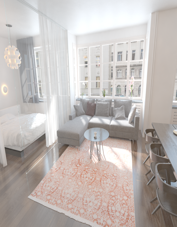 Detail image of  8' x 11' 4 Modern Classical Rug