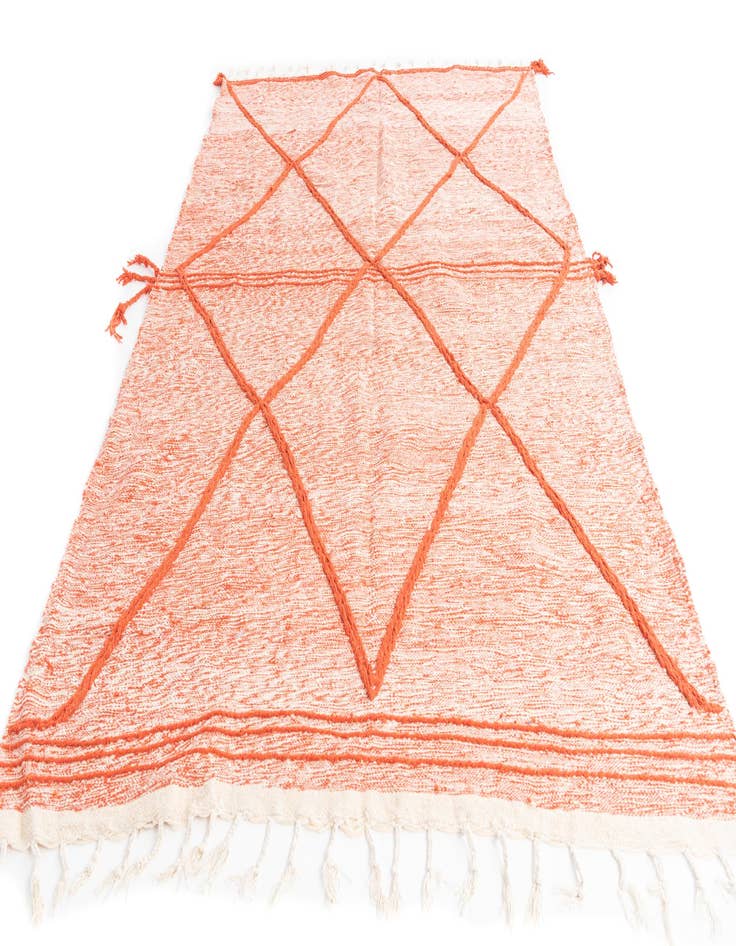 Detail image of  6' 5 x 10' 2  Hand Knotted Moroccan Wool Rug