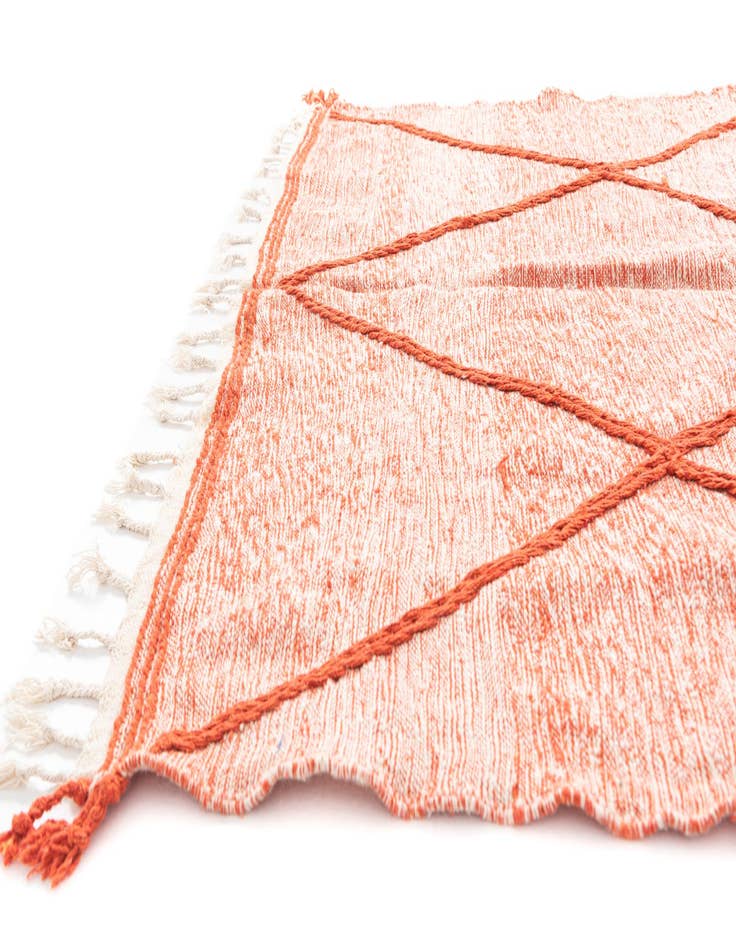 Detail image of  6' 5 x 10' 2  Hand Knotted Moroccan Wool Rug